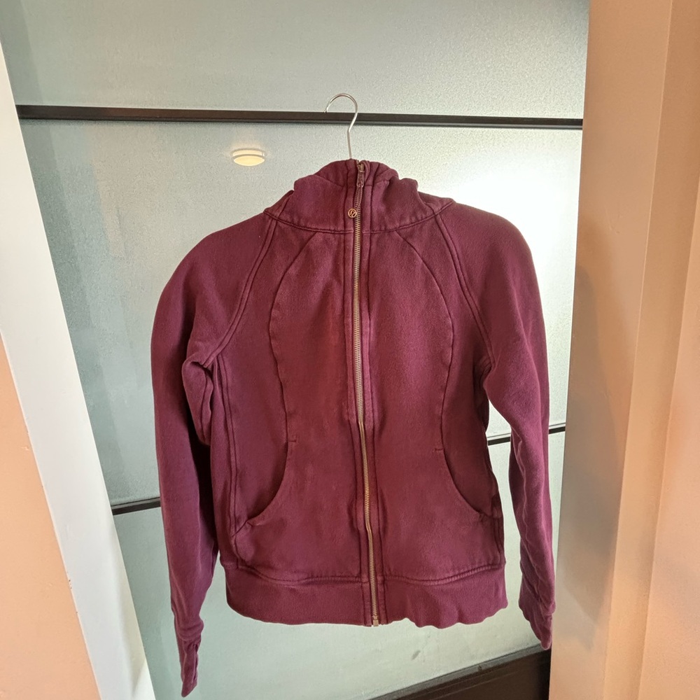Burgundy Lululemon Scuba Hoodie